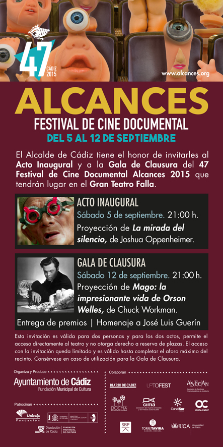 Invitación edicion 47 Festival Cine Documental 2015
